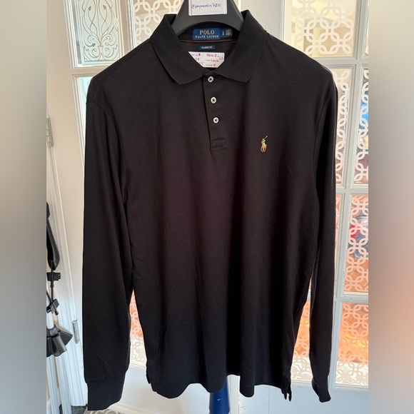 Polo Ralph Lauren Other - Polo by Ralph Lauren Men's Black Long Sleeve Polo, Size XL
